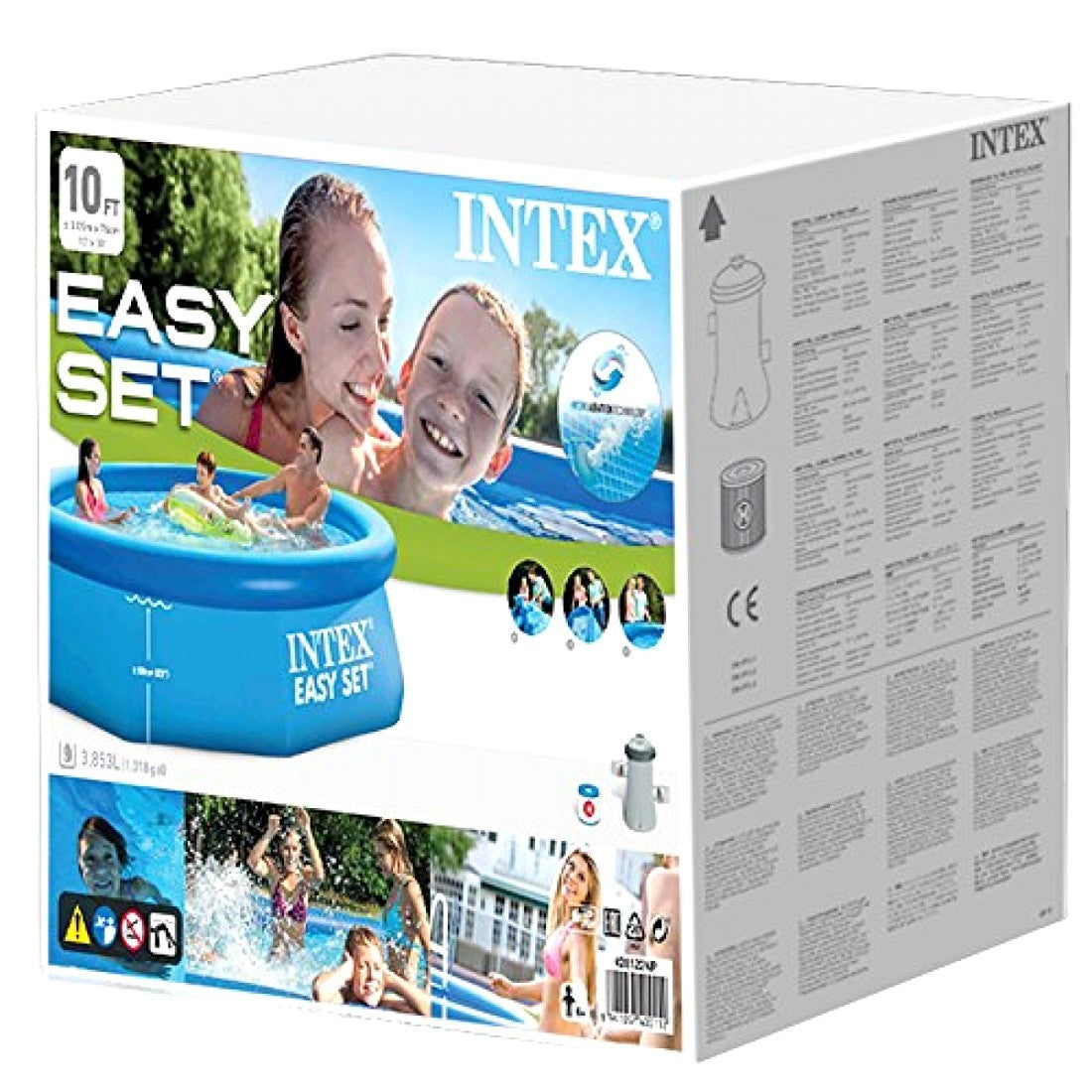 INTEX 13ft Easy Pool Set with Filter | 3-Ply Durable Family Pool