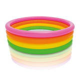 INTEX Colorful Inflatable Kids Pool 5ft 6in x 1ft 6in | Round Splash Pool