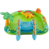 INTEX Dinosaur Themed Inflatable Kids Pool 8ft 2in x 6ft 3in x 3ft 7in | Splash Play Pool