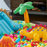 INTEX Dinosaur Themed Inflatable Kids Pool 8ft 2in x 6ft 3in x 3ft 7in | Splash Play Pool