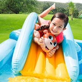 INTEX Jungle Themed Inflatable Kids Pool 8ft 5in x 7ft 1in x 2ft 9in | Splash Play Pool