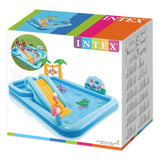 INTEX Jungle Themed Inflatable Kids Pool 8ft 5in x 7ft 1in x 2ft 9in | Splash Play Pool