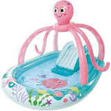 INTEX Octopus Themed Inflatable Kids Pool 7ft 6in x 6ft x 4ft 9in | Splash Play Pool
