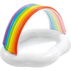 INTEX Rainbow Canopy Baby Pool 4ft 8in x 3ft 11in x 2ft 9in | Inflatable Toddler Pool with Shade