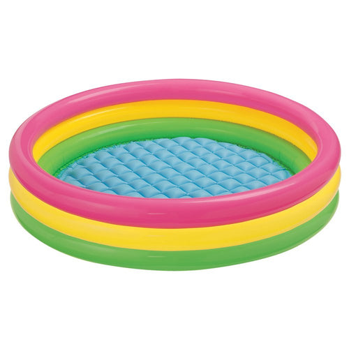 INTEX Three Ring Inflatable Kids Pool 4ft 10in x 1ft 1in | Splashing Pool