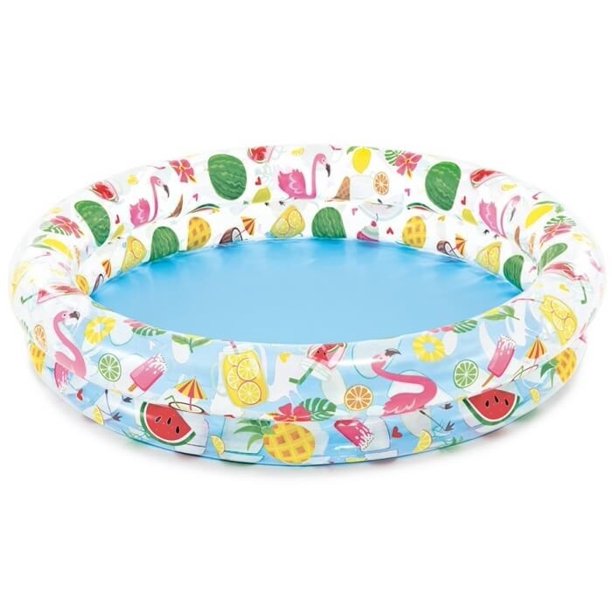 INTEX Just So Fruityful Kids Pool 4ft x 10in | Inflatable Splash Pool