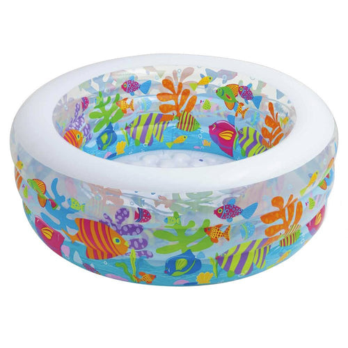 INTEX Little Aquarium Round Kids Pool 5ft x 1ft 10in | Inflatable Splash Pool