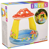 INTEX Mushroom Baby Pool 3ft 4in x 2ft 11in | Inflatable Toddler Pool with Shade