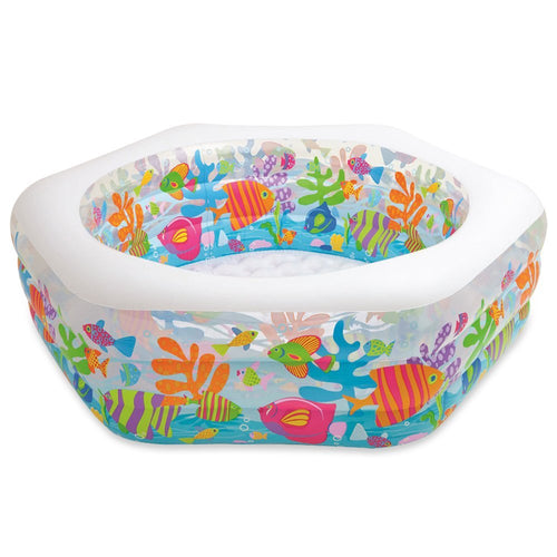 INTEX Ocean Reef Kids Pool 6ft 3in x 5ft 10in x 2ft | Inflatable Family Pool