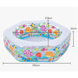 INTEX Ocean Reef Kids Pool 6ft 3in x 5ft 10in x 2ft | Inflatable Family Pool