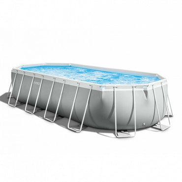 INTEX Prism Frame Oval Pool 20ft | Extra Large Deep Pool