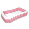 INTEX Pink Rectangular Kids Pool 10ft x 6ft x 1ft 10in | Inflatable Family Pool