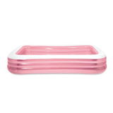 INTEX Pink Rectangular Kids Pool 10ft x 6ft x 1ft 10in | Inflatable Family Pool