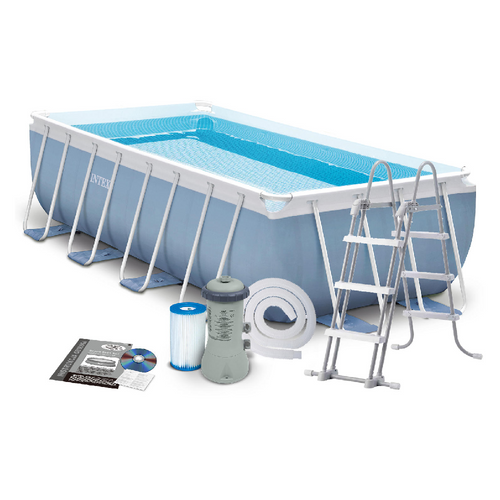 INTEX Prism Frame Rectangle Pool 13ft | Pakistan