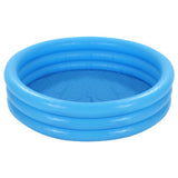 INTEX Three Ring Portable Blue Kids Pool 3ft 9in x 10in | Inflatable Splash Pool