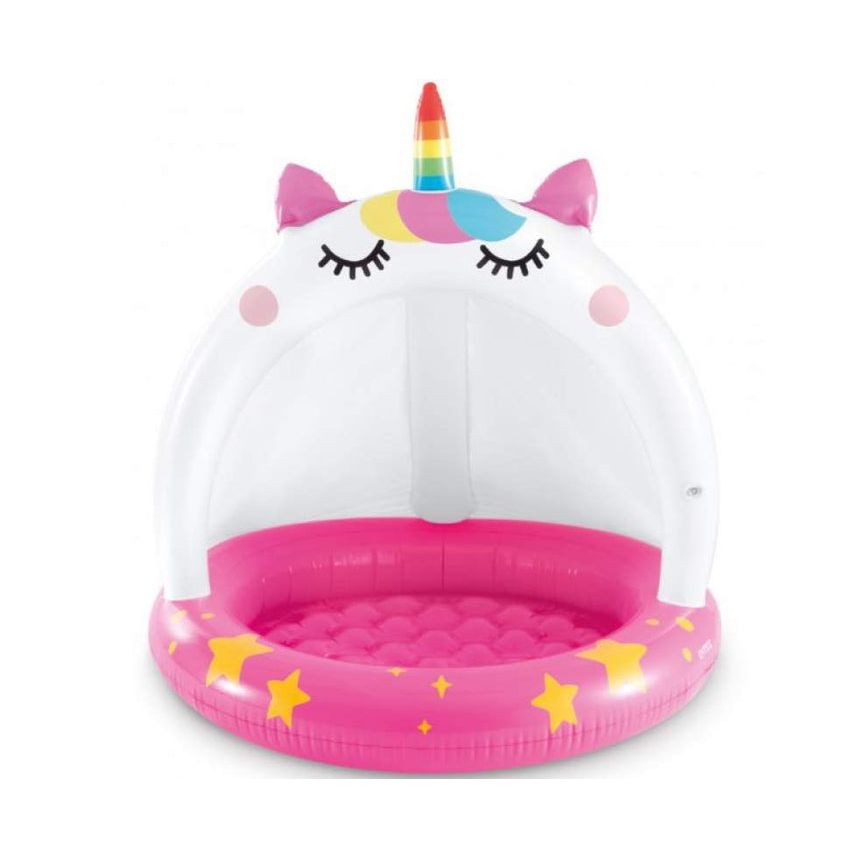 INTEX Unicorn Baby Pool 3ft 4in x 3ft 4in | Inflatable Toddler Splash Pool