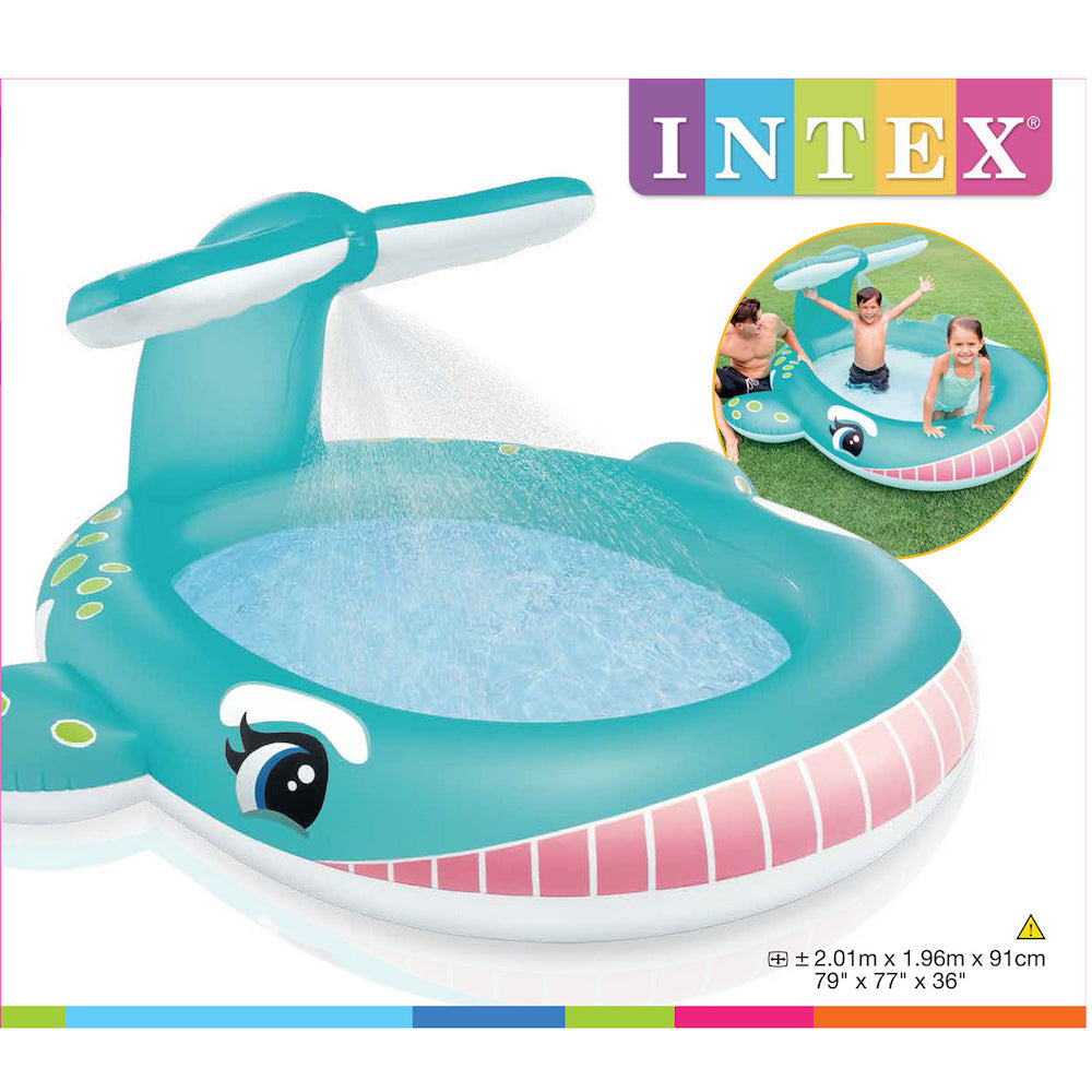 INTEX Whale Spray Pool | Baby Splash Pool