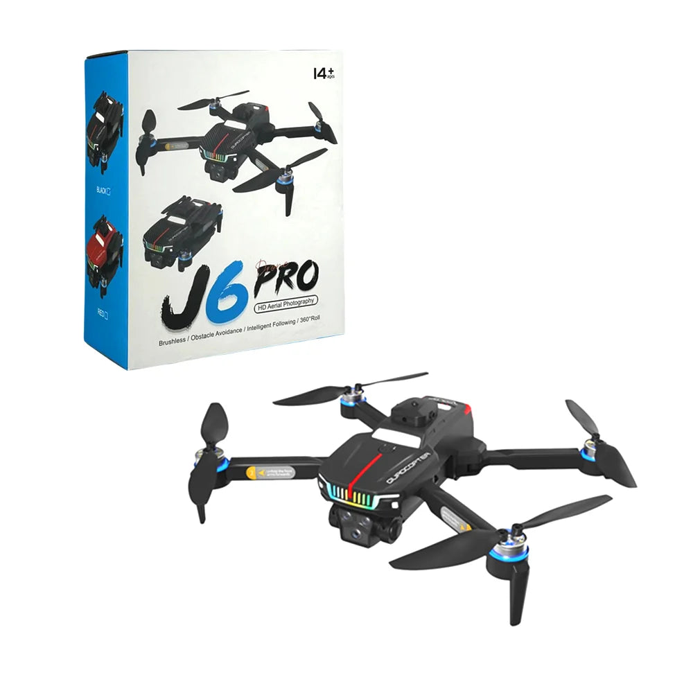 J6 Pro Foldable Drone with 8K Camera & 2.4GHz Control – Accessories Kit Included