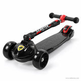 Black Sporty Kick Scooter for Kids