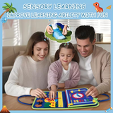 Kids Educational Busy Book | 8-Page Felt Activity Book for Toddlers