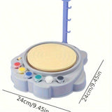 Kids DIY Pottery Wheel Kit | Clay Sculpting Art Set with Paints & Tools