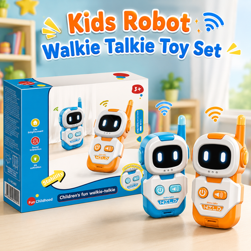 Kids Robot Walkie Talkie Toy Set – 2-Way Communication Toy