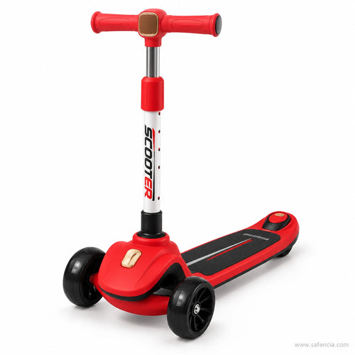 Kids Scooter with Rear Brake & LED Light-Up Wheels