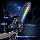 Kids Soft Bullet Sword Toy with LED Lights | Manual Action Sword for Boys