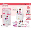 All-in-One Kids Vanity Play Set | 21pcs Wooden Makeup Kit with Mirror, Nail Dryer & Storage
