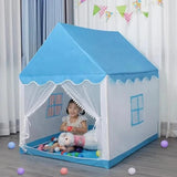 Kids Castle Play Tent House 125x98x130cm - Blue