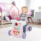6-in-1 Baby Activity Musical Walker - Pink