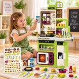 Kids Mini Kitchen Cooking Set – Pretend Play Kitchen Playset