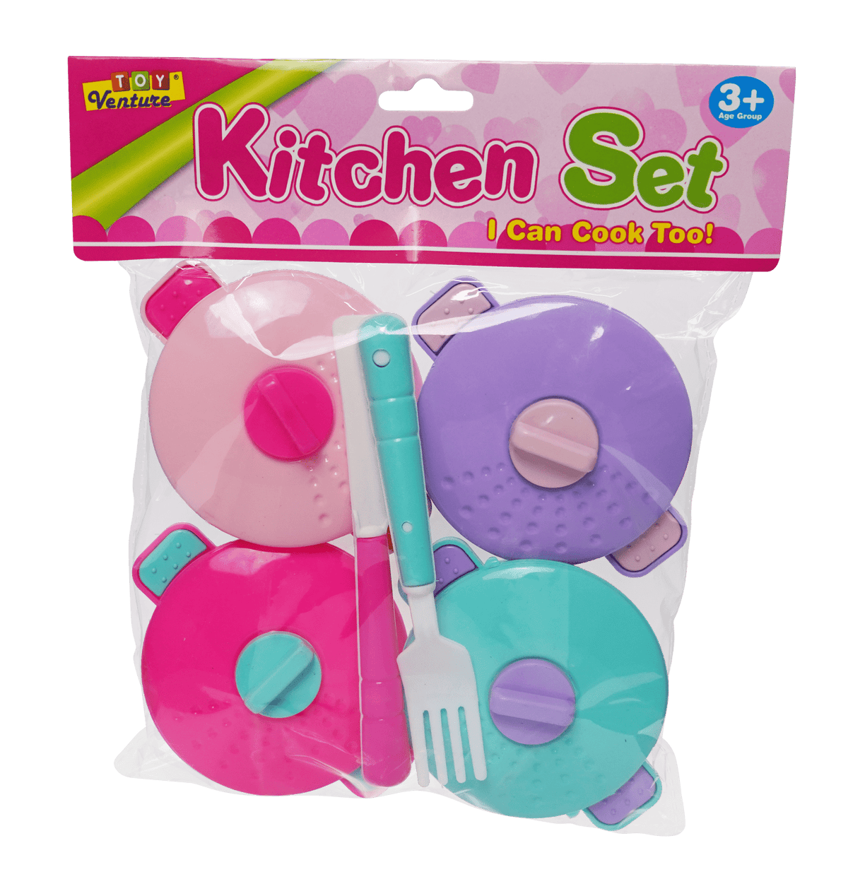 Mini Kitchen Pot Set for Kids – Pretend Cooking Toy