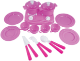 Kids Kitchen Cooking Playset with Utensils