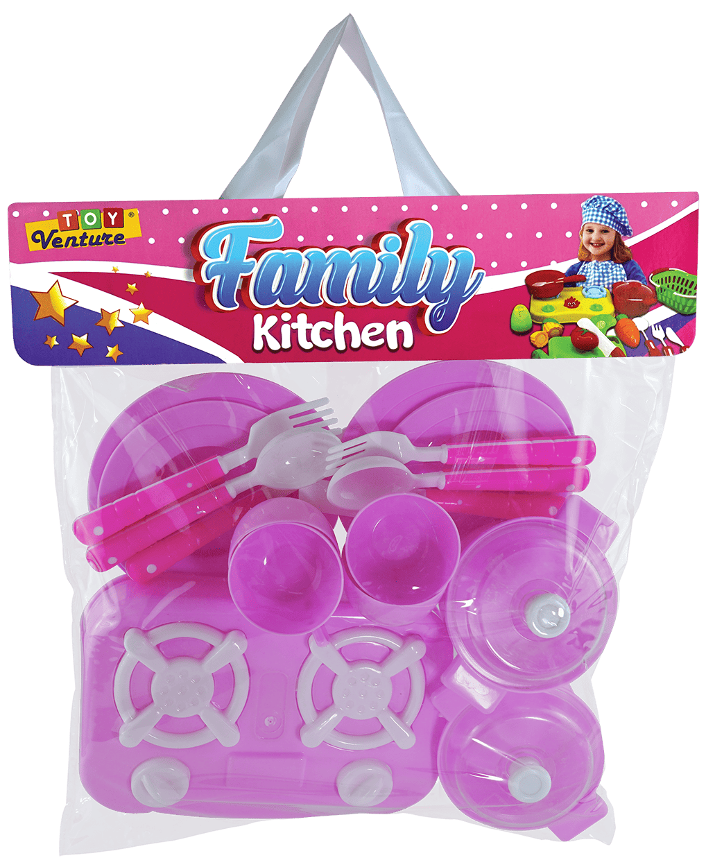 Kids Kitchen Cooking Playset with Utensils