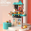 52 Pcs Spray Kitchen Set | Kids Pretend Play Kitchen with Wash Basin & Accessories