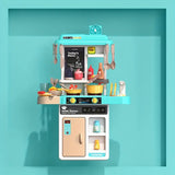 52 Pcs Spray Kitchen Set | Kids Pretend Play Kitchen with Wash Basin & Accessories