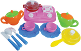 Kitchen Tea Set – Pretend Cooking & Tea Party Playset for Kids