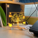 DIY Acrylic Luminescent Handwriting Lamp with LED Glow Board