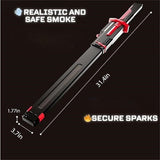 LED Katana Sword Toy — Real Smoke, Sparks &amp; 7-Color Glow Blade for Kids