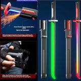 LED Katana Sword Toy — Real Smoke, Sparks &amp; 7-Color Glow Blade for Kids