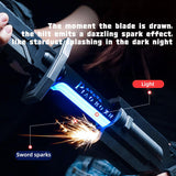 LED Katana Sword Toy — Real Smoke, Sparks &amp; 7-Color Glow Blade for Kids