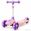 Pink Light-Up Kids Scooter with Flashing Wheels