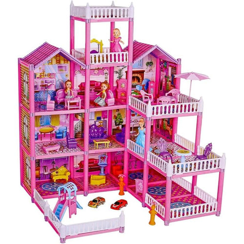 Lovely Home DIY Doll House – 257-Piece Assemble Playset for Kids
