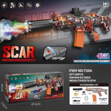 M4 Gel Blaster Toy Gun – Auto Fire, LED Lights & Smoke Effect