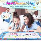Magical Aqua Doodle Water Drawing Mat for Kids – No Mess Reusable Drawing Pad with Water Pens