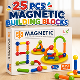 Magnetic Building Blocks – 63 Piece STEM Educational Toy for Kids
