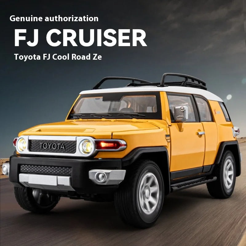 Toyota FJ Cruiser 1:24 Diecast Model Car – Pull-Back with LED Headlights