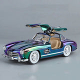 Mercedes-Benz 300SL 1:24 Diecast Model Car – Crystal Color Gullwing