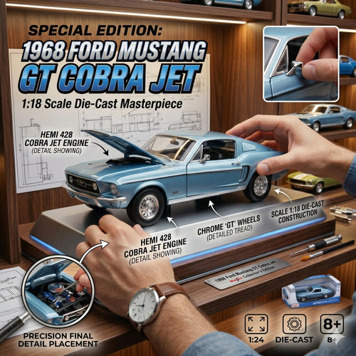 Maisto Special Edition 1968 Ford Mustang GT Cobra Jet | 1:24 Scale Die-Cast